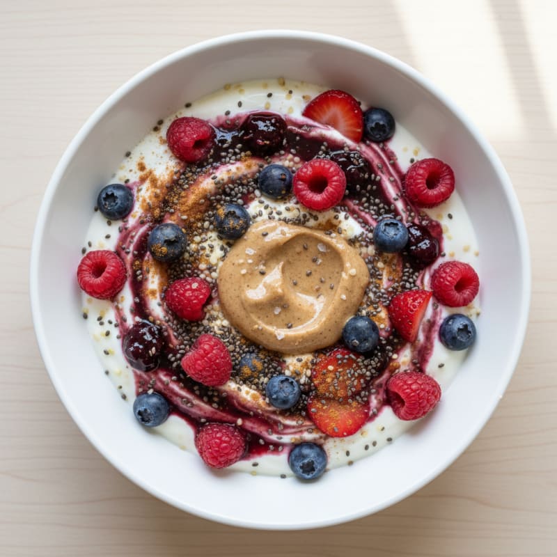 Creamy Berry Chia Yogurt Parfait