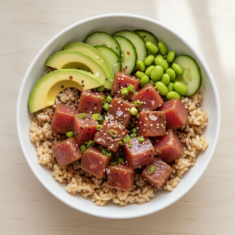 Hawaiian Ahi Tuna Poke Bowl