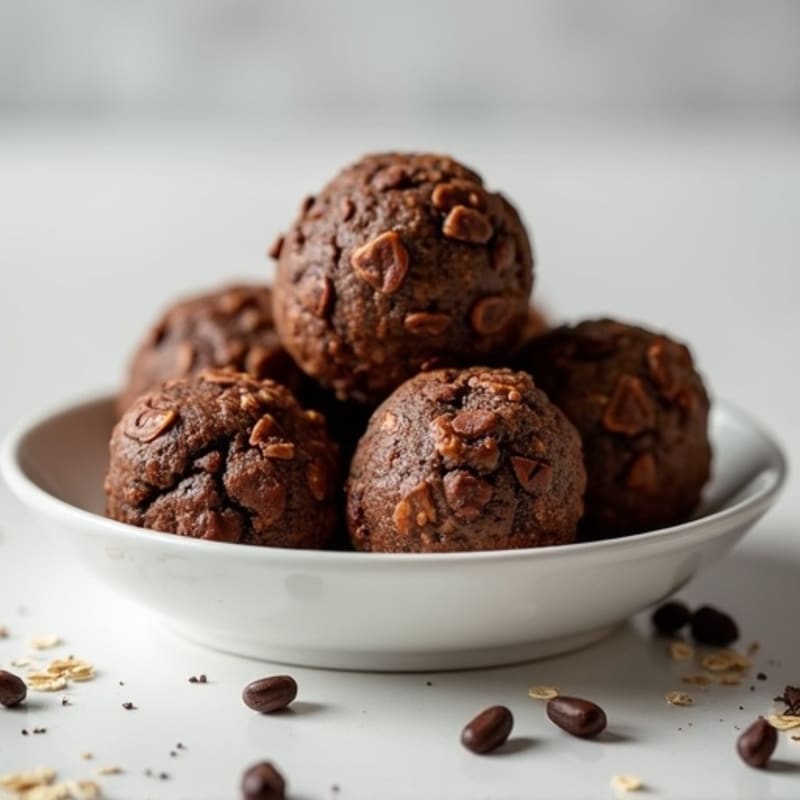 No-Bake Double Chocolate Protein Cookie Bites