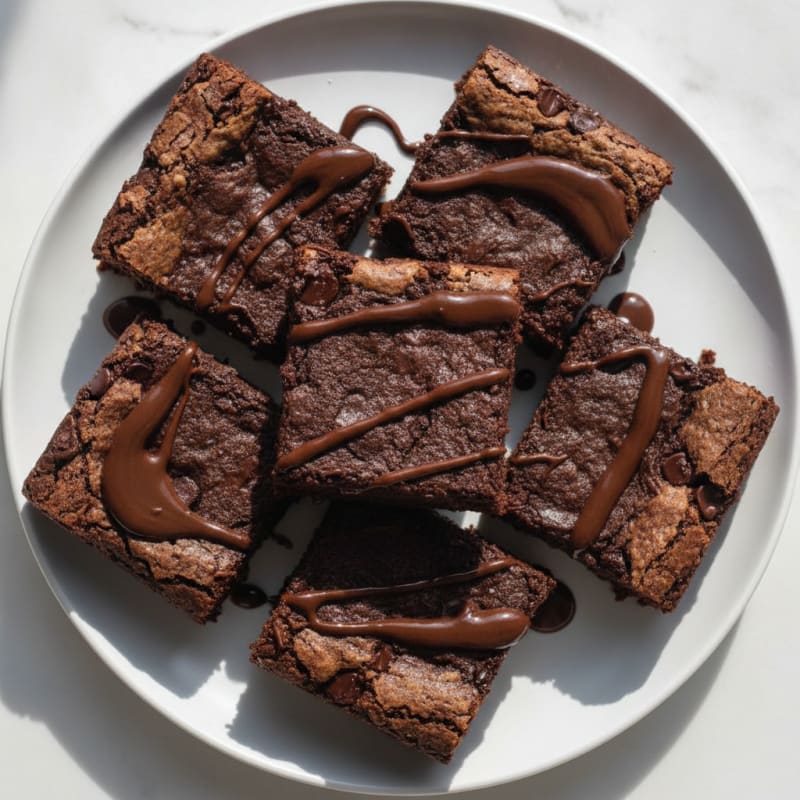 Chocolate Cottage Cheese Protein Brownies