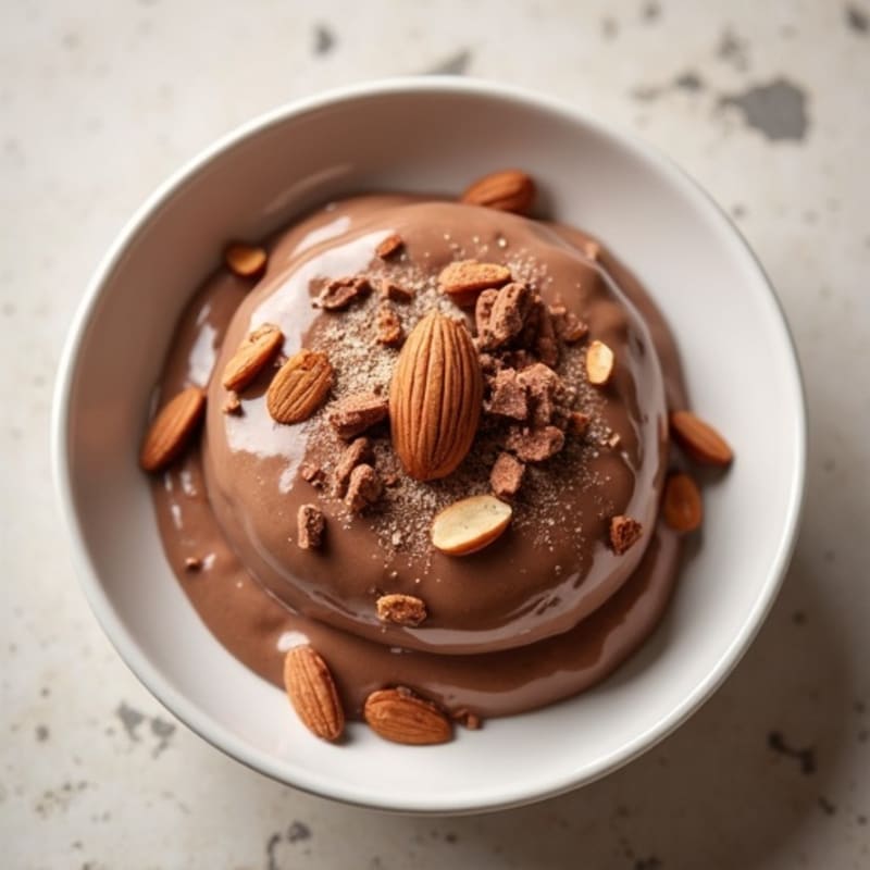 Silky Chocolate Protein Pudding with Greek Yogurt