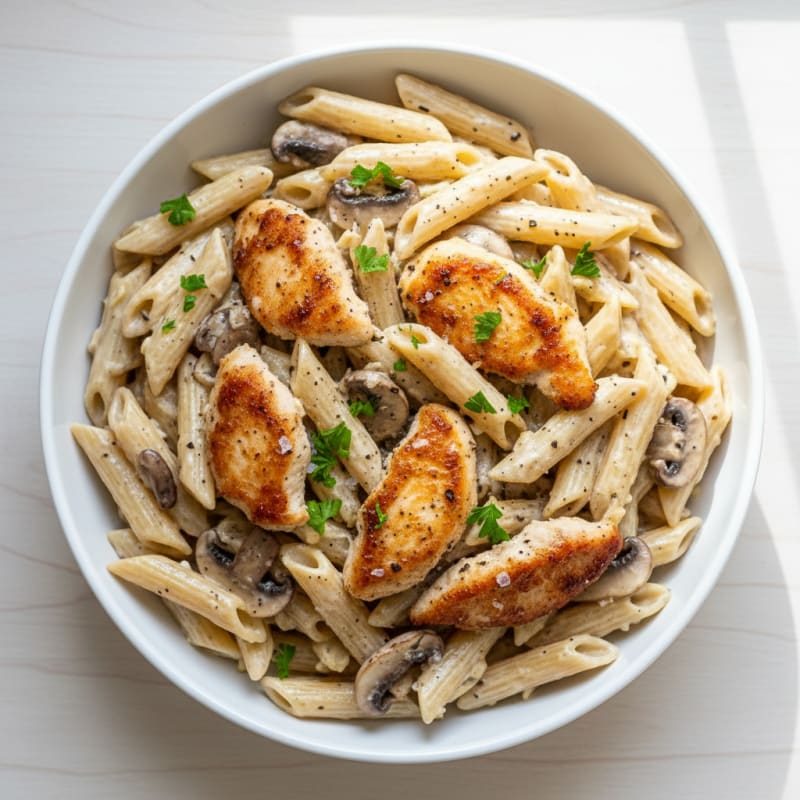 Creamy Truffle Mushroom Pasta