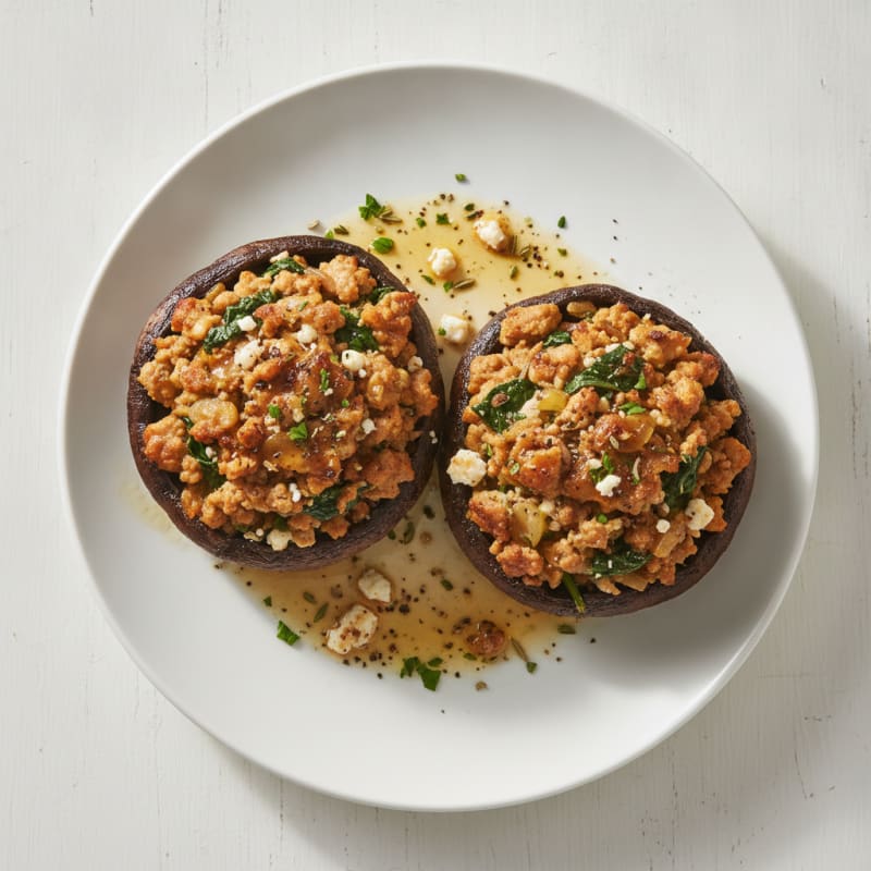 Herb-Stuffed Portobello Mushrooms