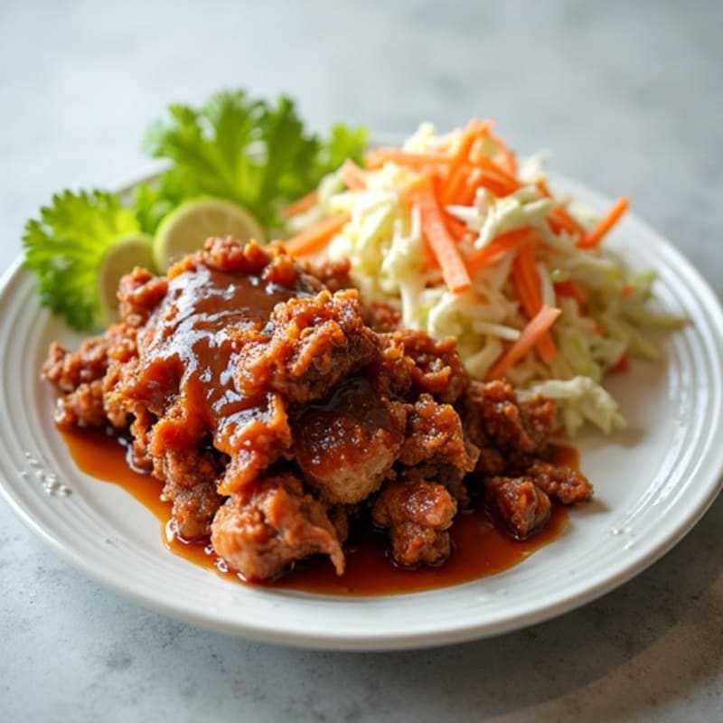 Slow Cooker BBQ Pulled Pork with Crunchy Coleslaw