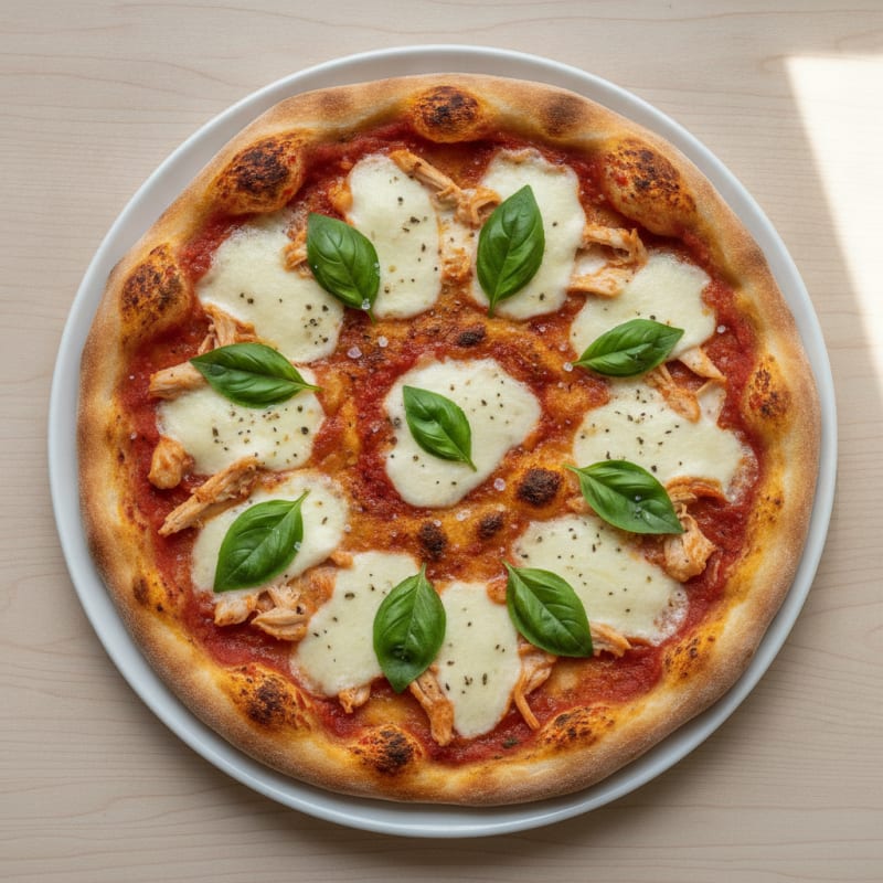 High-Protein Classic Margherita Pizza