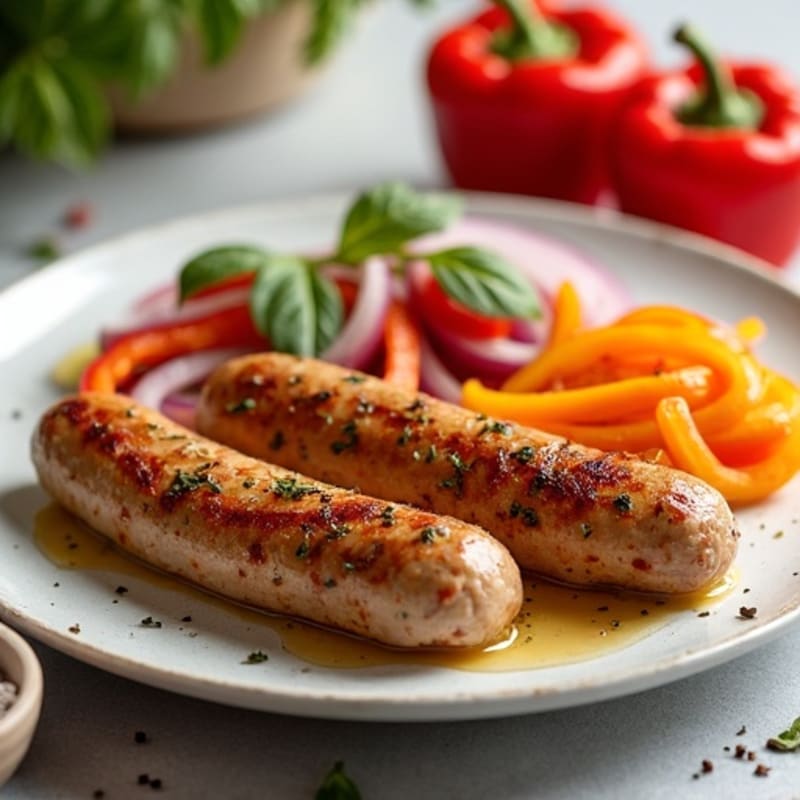 Herb-Roasted Italian Chicken Sausage with Bell Peppers
