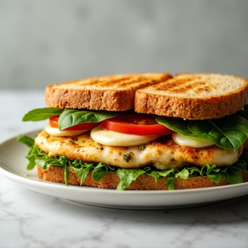 Fresh Mozzarella Pesto Grilled Chicken Sandwich
