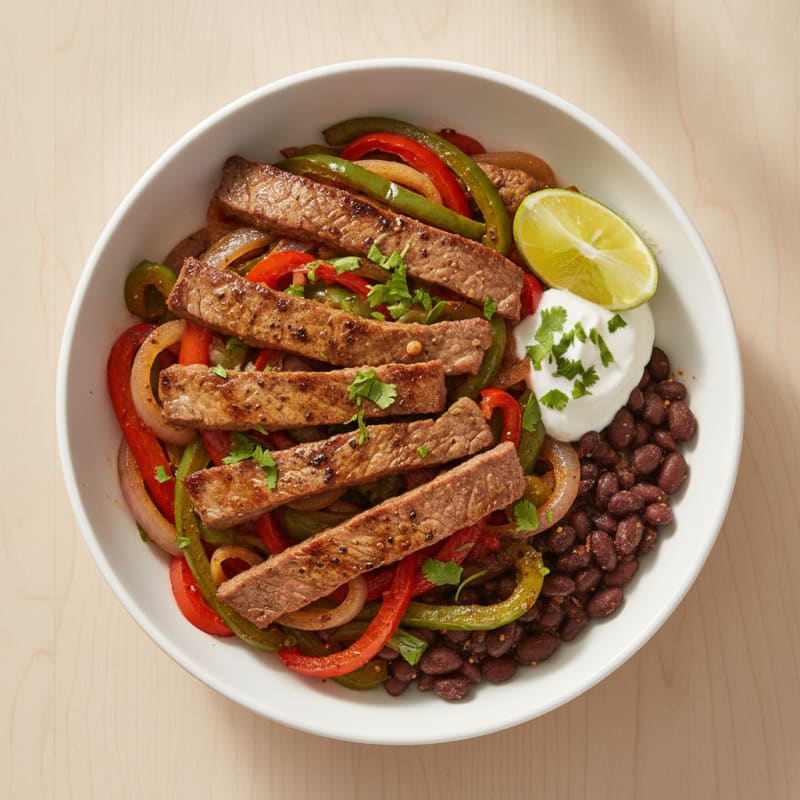 Seared Steak Fajita Bowl