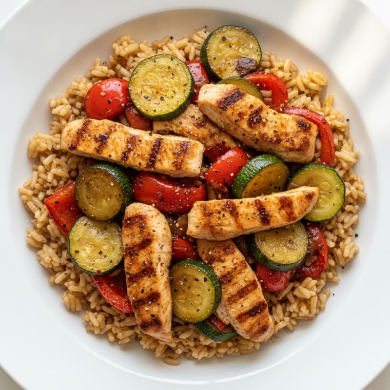 Savory Chicken and Rice Bowl