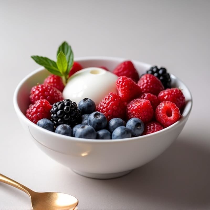Greek Yogurt Protein Bowl with Mixed Berries