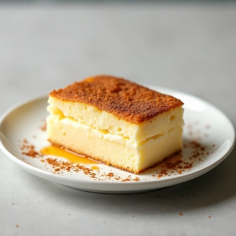 Protein-Packed Vanilla Bean Custard Cake
