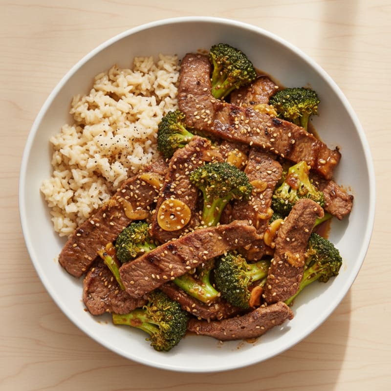 Sesame Beef and Broccoli Stir-Fry