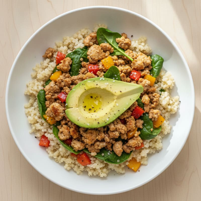 Lean Turkey and Quinoa Power Bowl
