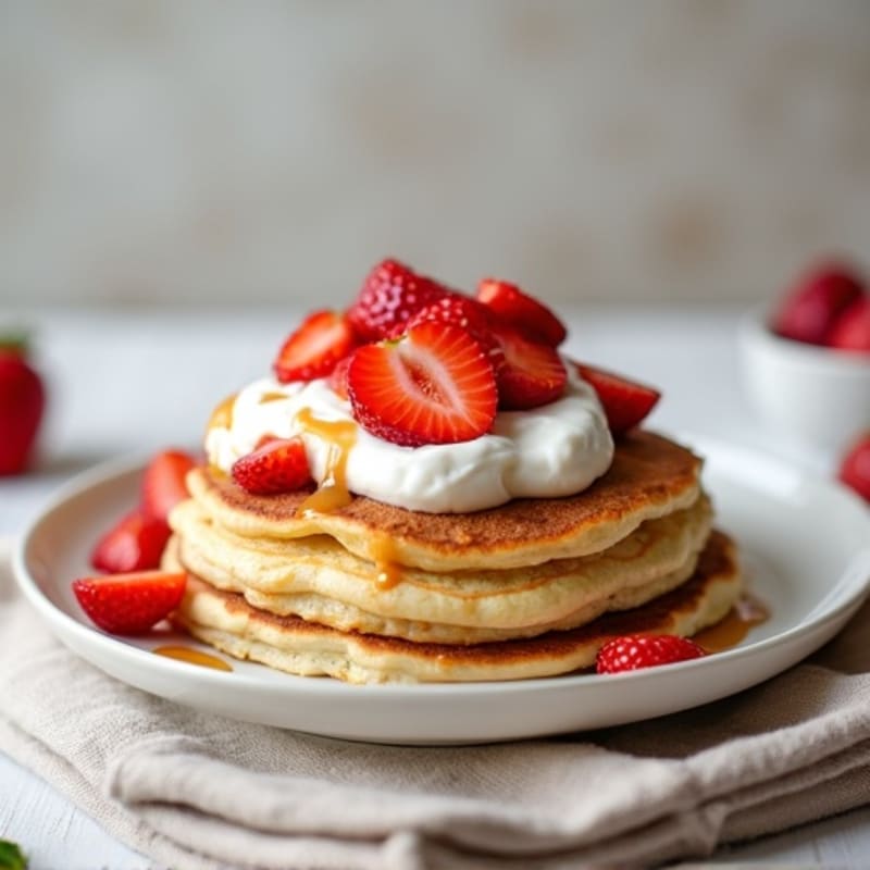 Strawberry Protein Shortcake with Creamy Greek Yogurt