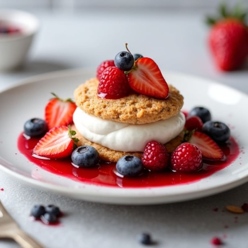 Protein-Packed Greek Yogurt Berry Shortcake