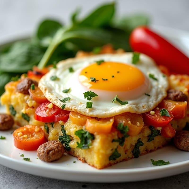 Healthy Sausage and Roasted Potato Casserole