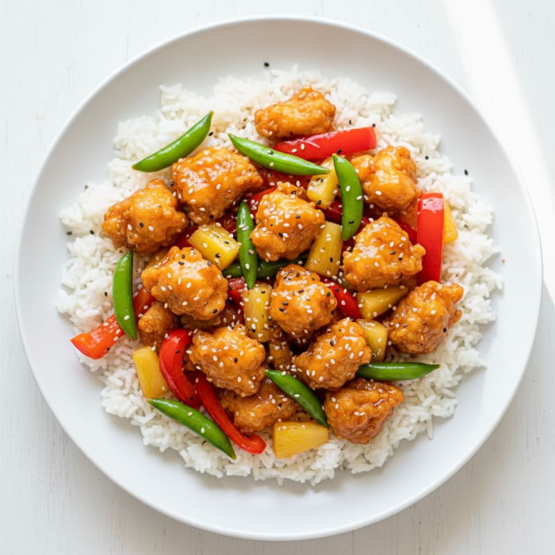 Crispy Sweet and Sour Chicken Stir-Fry