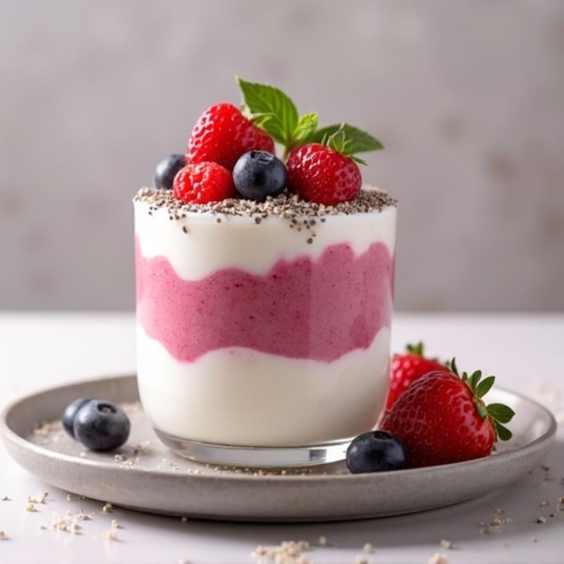 Creamy Greek Yogurt Protein Parfait with Mixed Berries
