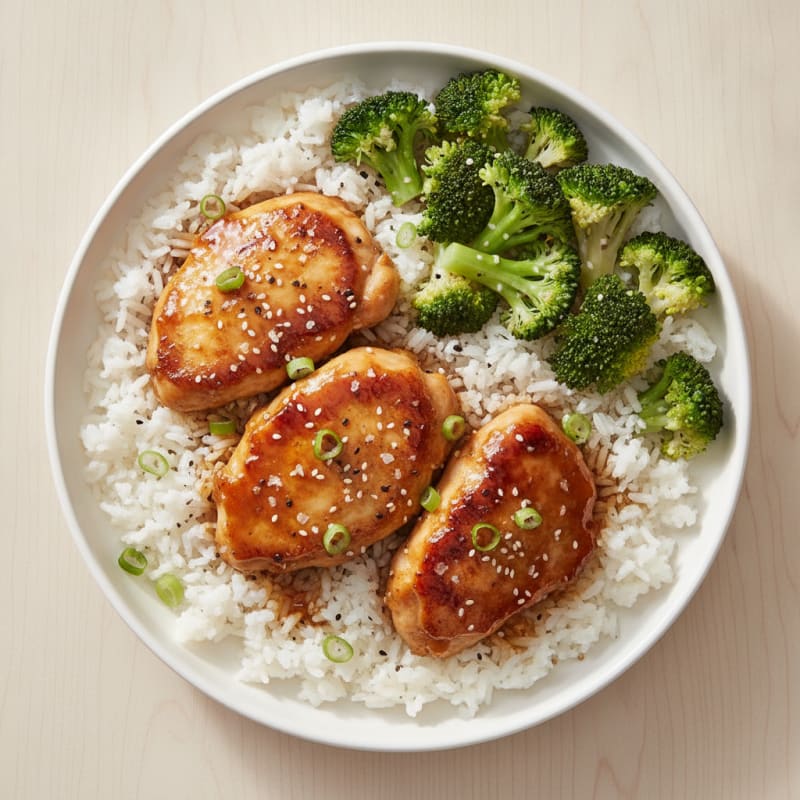 Teriyaki Glazed Chicken Thighs