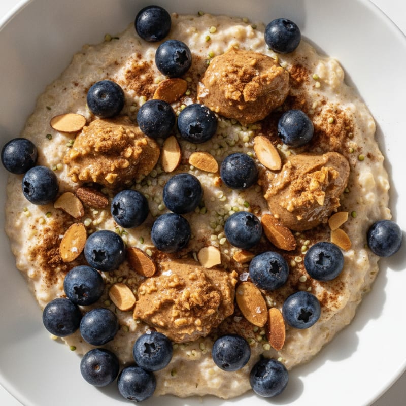 Hearty Berry Almond Porridge Oats