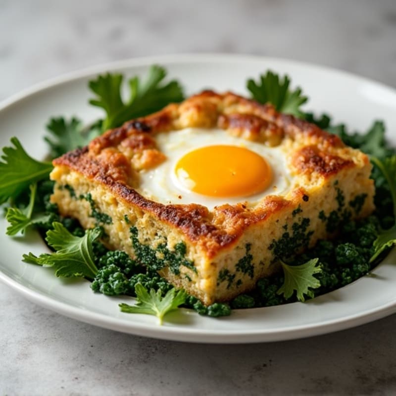 Hearty Sausage and Kale Baked Strata