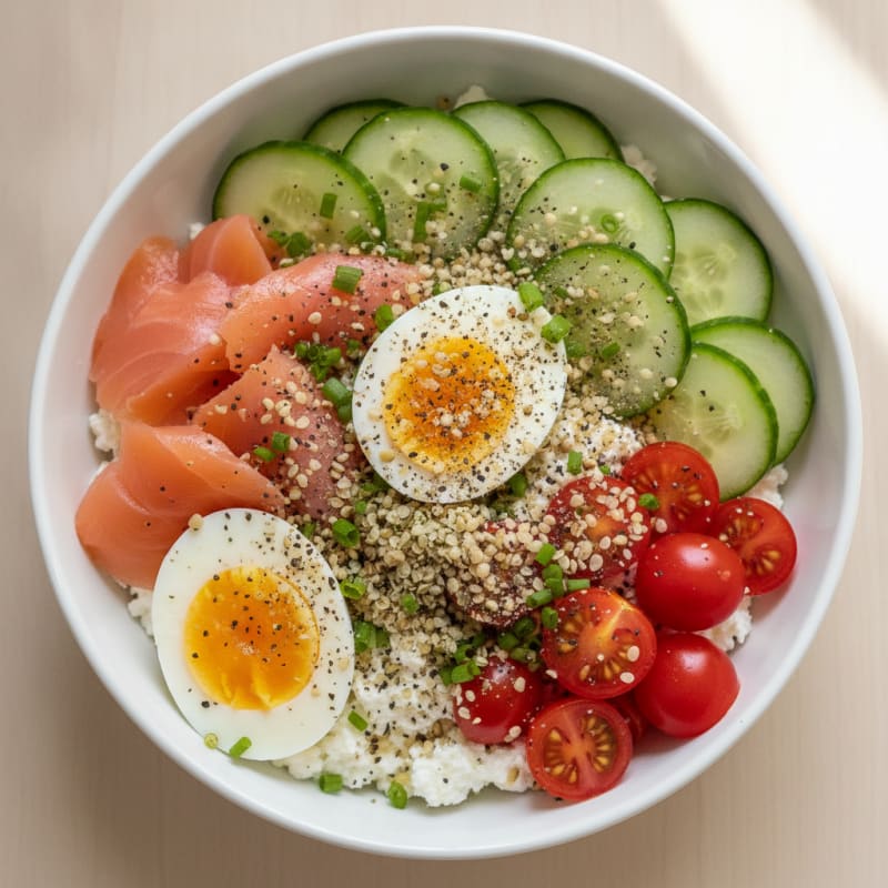 Savory Cottage Cheese Power Bowl