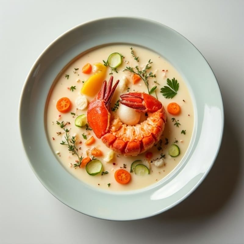 Healthy Creamy Lobster Bisque