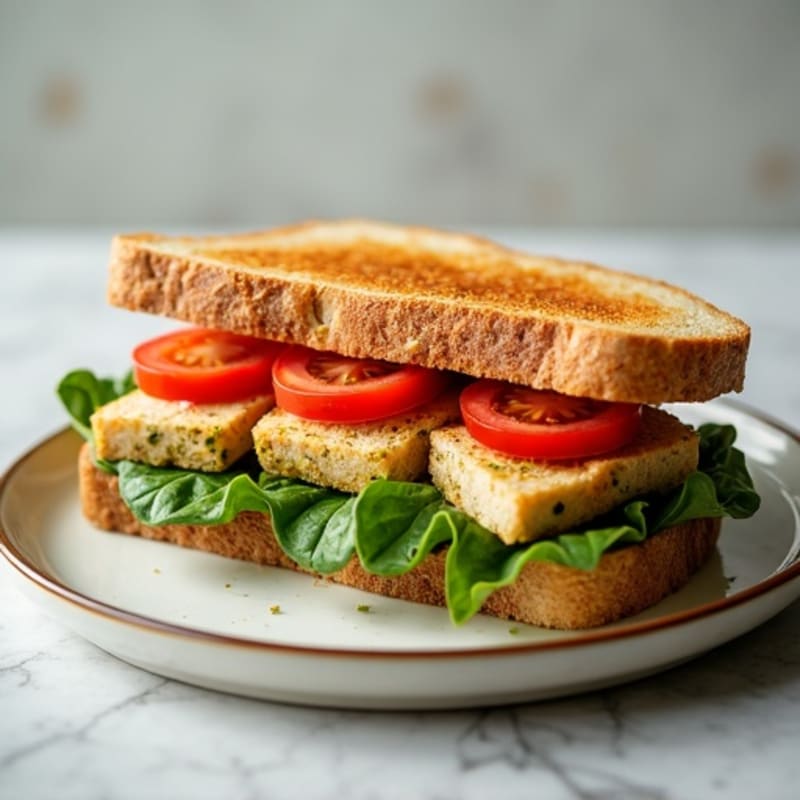 Crispy Lean Turkey Pesto Sandwich