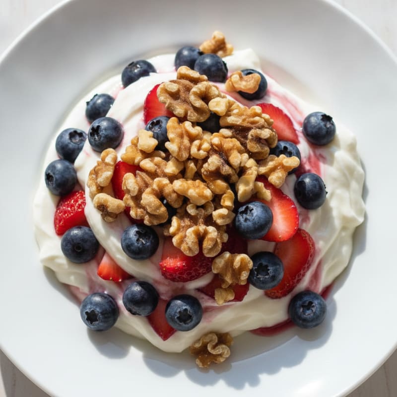 Creamy Greek Yogurt Protein Parfait with Berries