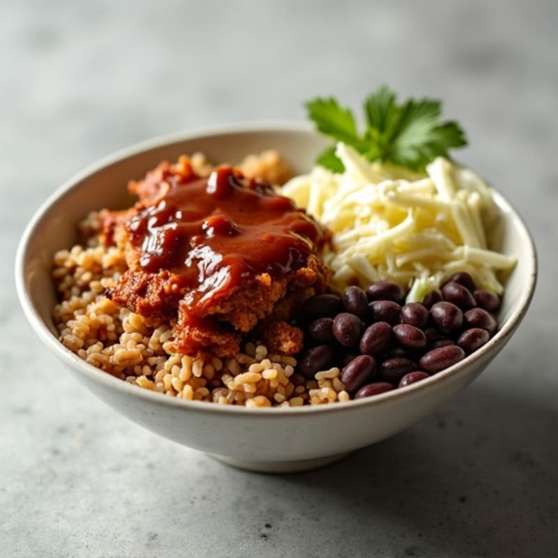 Tender Slow-Cooked BBQ Pulled Pork Bowl
