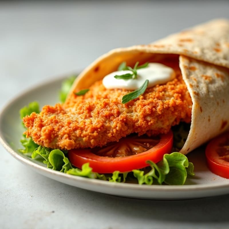 Crispy Buffalo Ranch Chicken Wrap