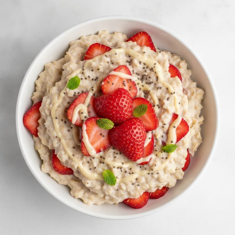 Strawberry Shortcake Overnight Oats