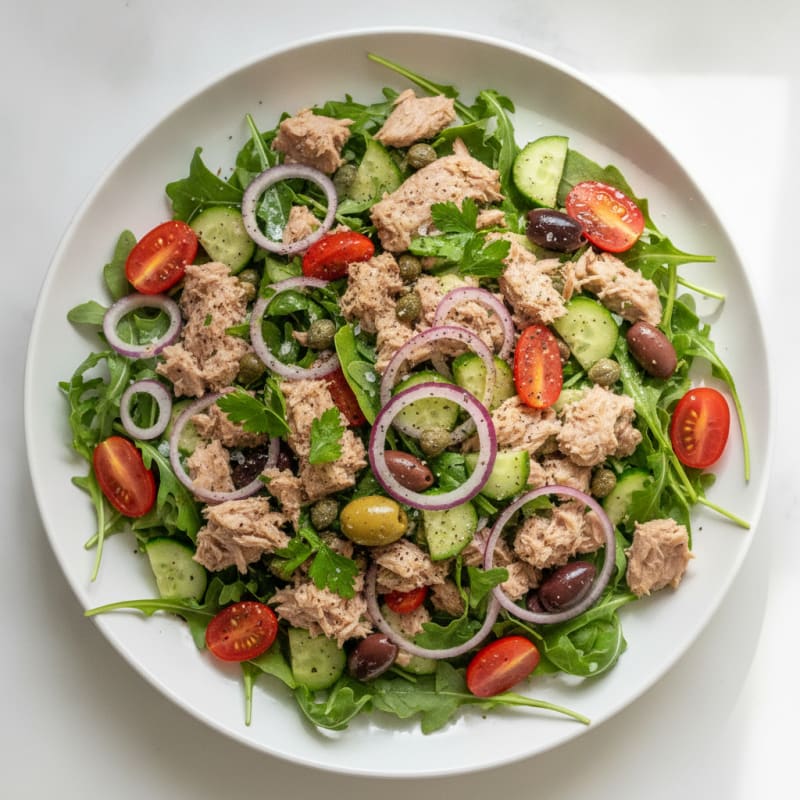 Mediterranean Tuna Salad with Capers