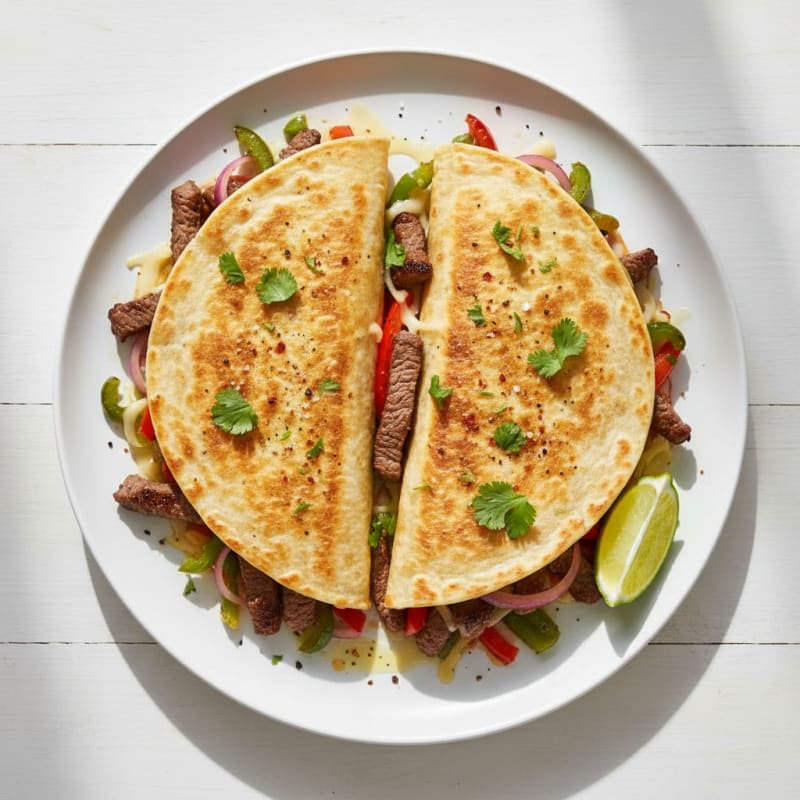 Crispy Chili-Lime Steak Quesadillas