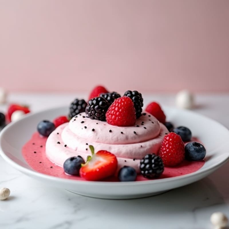 Creamy Greek Yogurt Protein Mousse with Berries