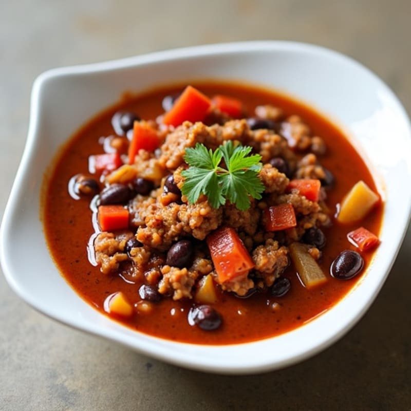 Hearty Lean Turkey and Black Bean Chili