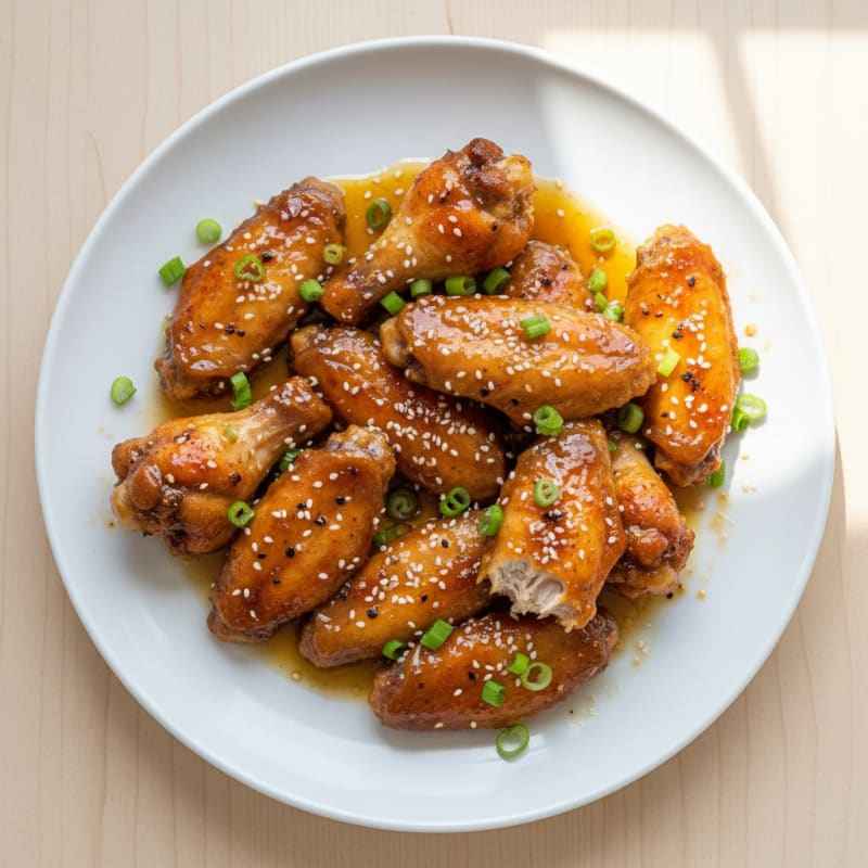 Honey-Garlic Glazed Chicken Wings