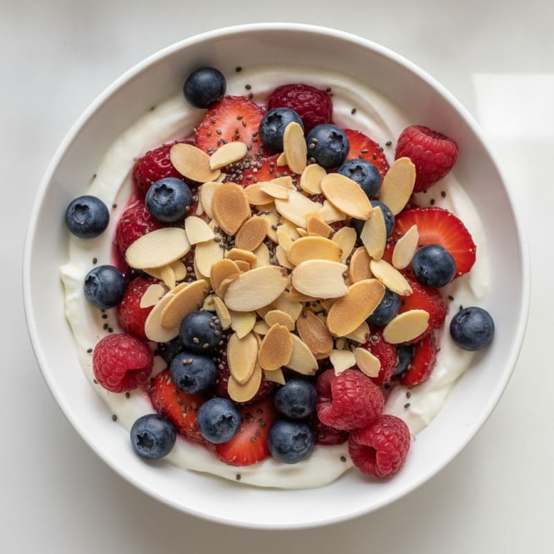 Creamy Greek Yogurt Protein Parfait with Mixed Berries