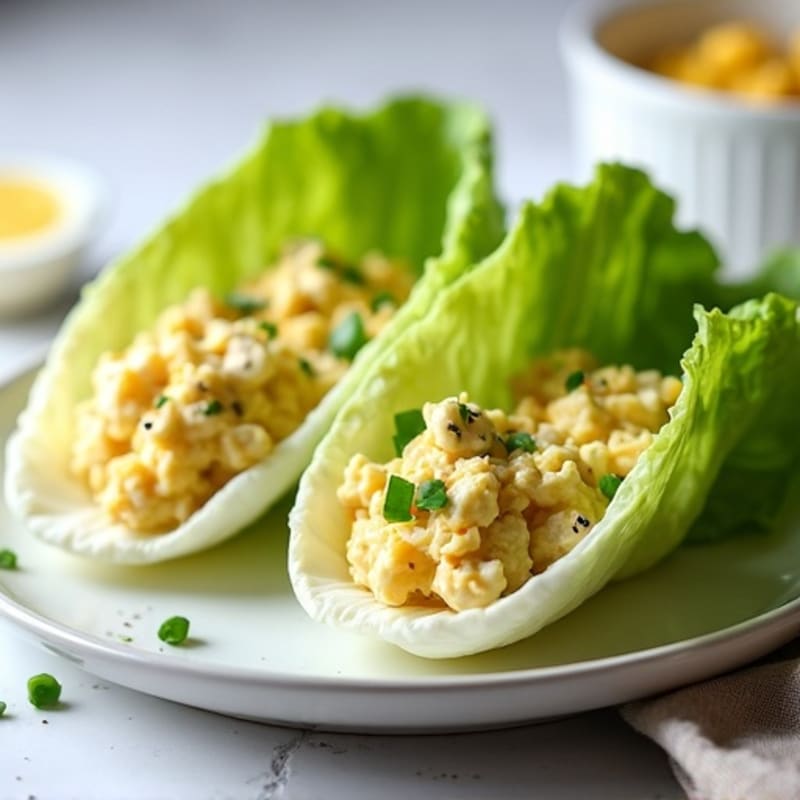 Healthy Egg Salad Lettuce Wraps