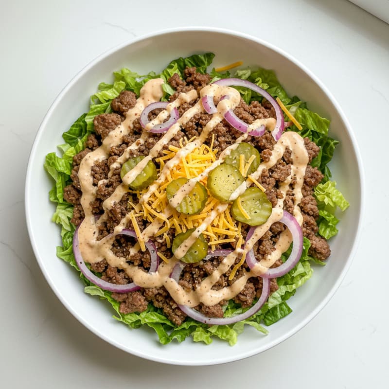 Creamy Big Mac Beef Bowls