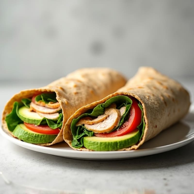Fresh Turkey and Creamy Avocado Wrap