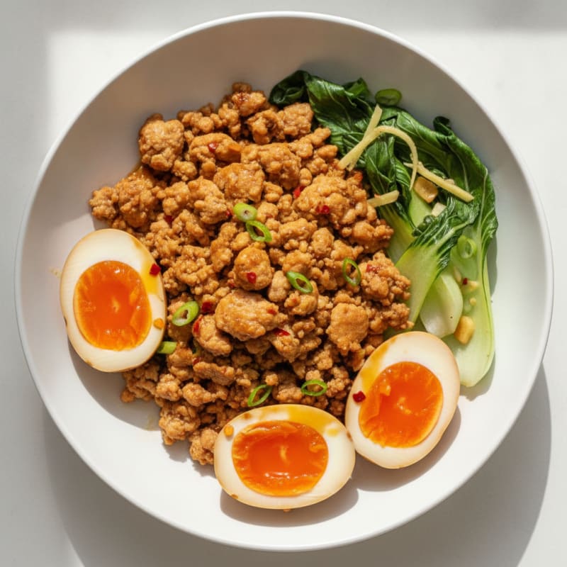 Soy-Glazed Turkey and Jammy Eggs