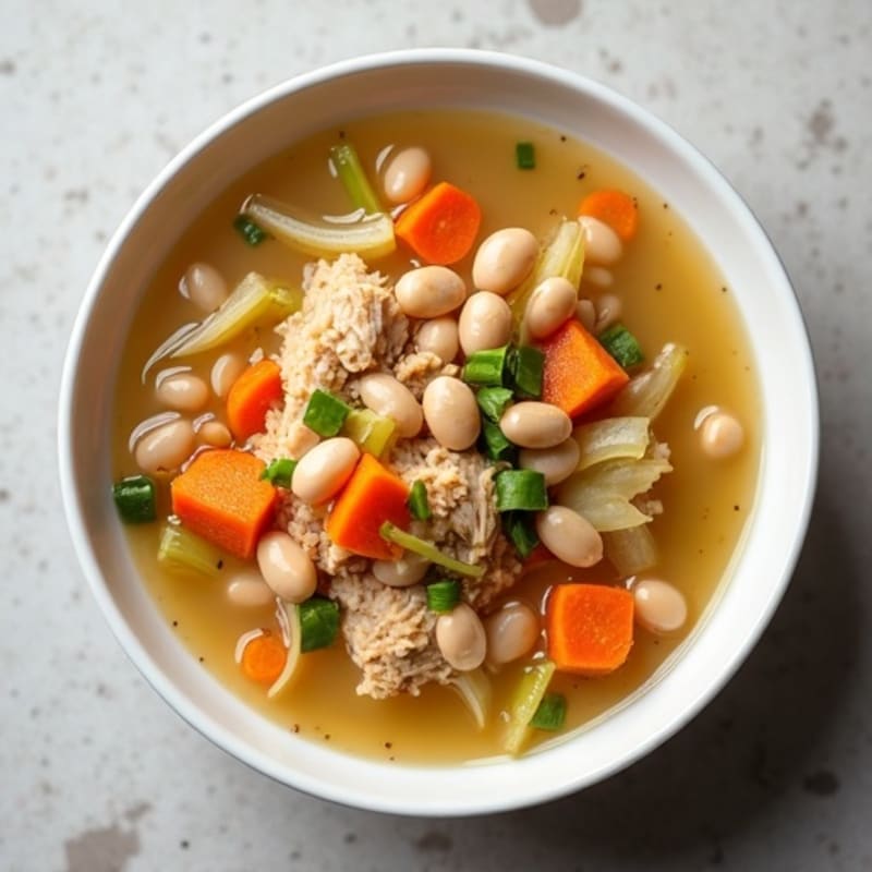 Hearty Chicken, Cabbage, and Navy Bean Soup