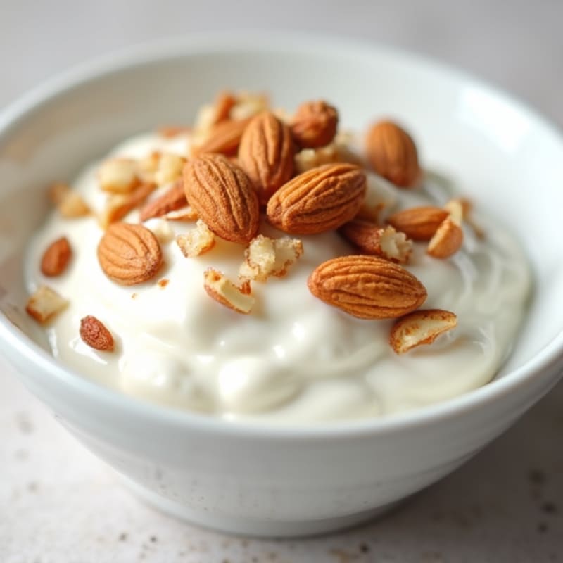 Silky Greek Yogurt with Toasted Almonds