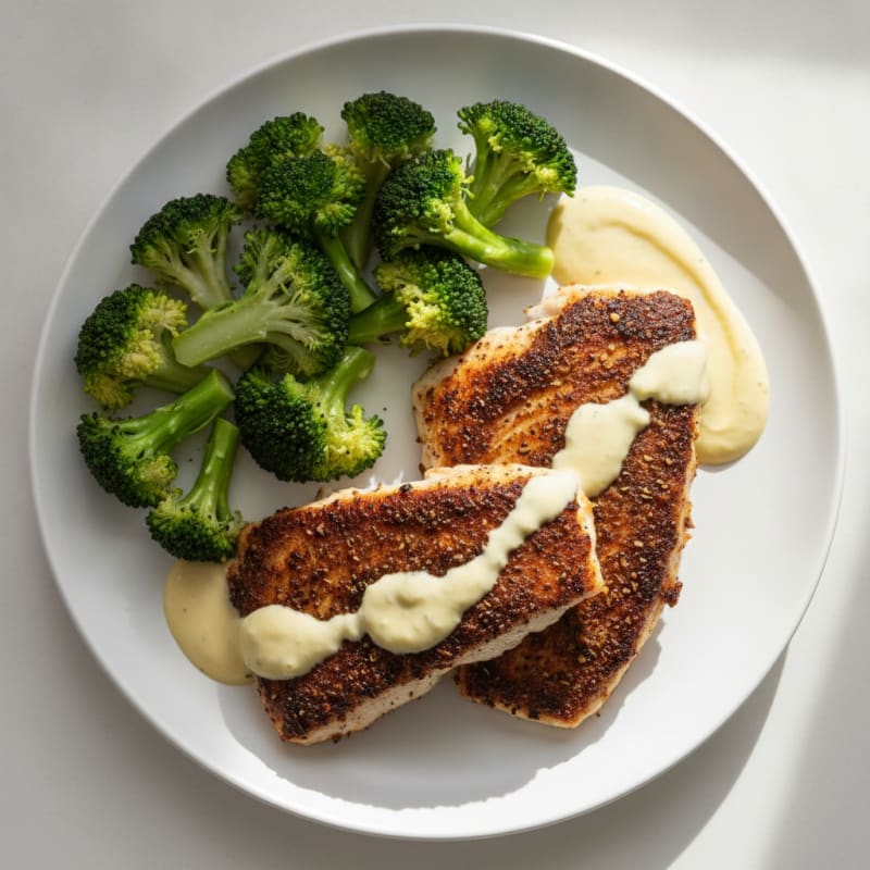 Cajun Blackened Catfish with Lemon Aioli