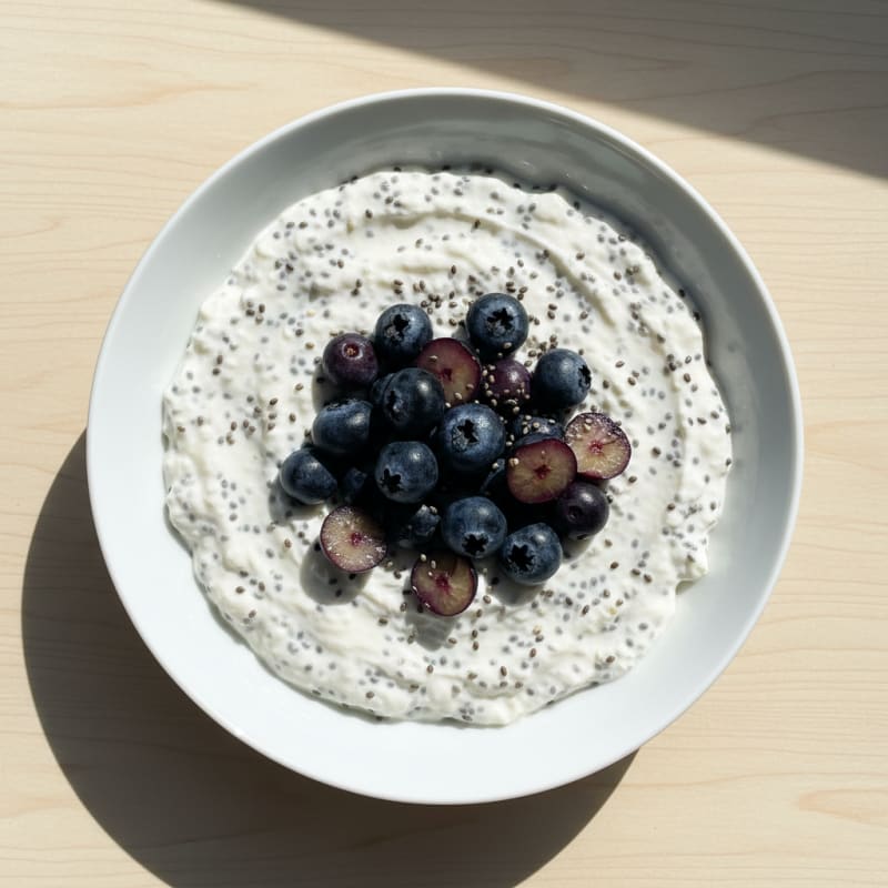 Greek Yogurt Protein Pudding with Chia Seeds