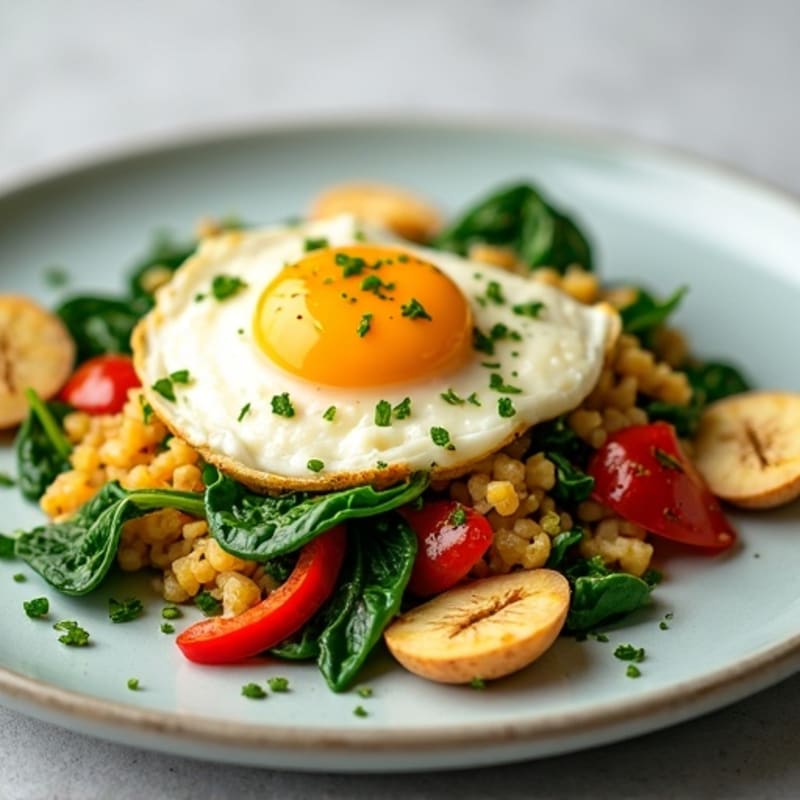 Protein-Packed Spinach and Egg White Scramble