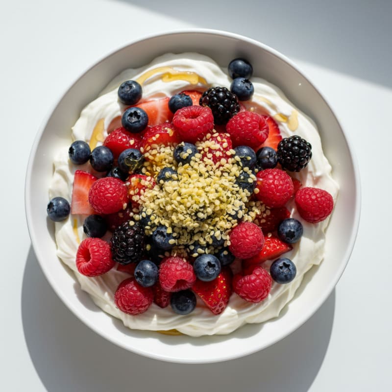Creamy Greek Yogurt Protein Parfait with Mixed Berries
