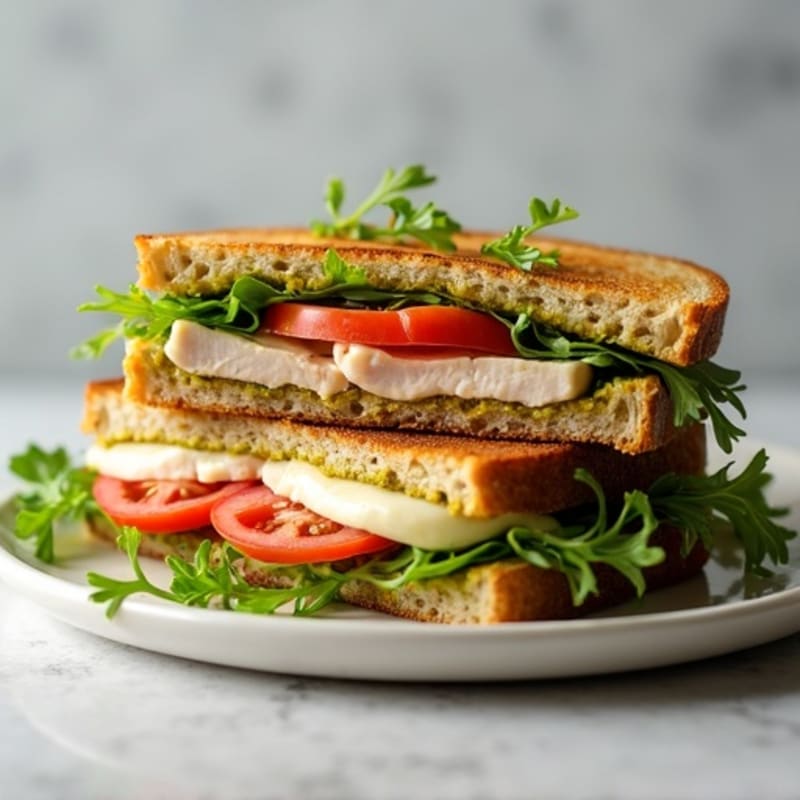 Healthy Turkey Pesto Panini