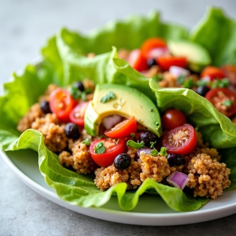 Lean Ground Turkey Taco Lettuce Wraps